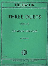Franz Christoph Neubauer Notenblätter 3 Duets op.10
