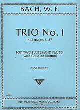 Wilhelm Friedemann Bach Notenblätter Trio D major no.1