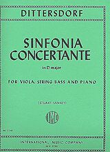 Karl Ditters von Dittersdorf Notenblätter Sinfonia concertante D major
