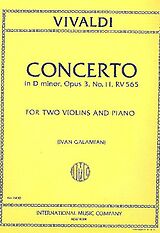 Antonio Vivaldi Notenblätter Concerto d minor F.IV-2 op.3,11