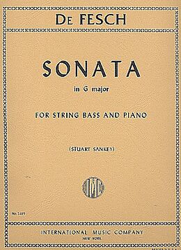 Willem de Fesch Notenblätter Sonata G major