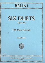 Antonio Bartolomeo Bruni Notenblätter 6 Duets op.34