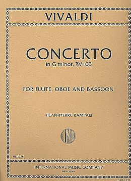 Antonio Vivaldi Notenblätter Concerto g minor RV103