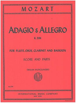 Wolfgang Amadeus Mozart Notenblätter Adagio and Allegro KV594