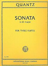 Johann Joachim Quantz Notenblätter Sonata d major