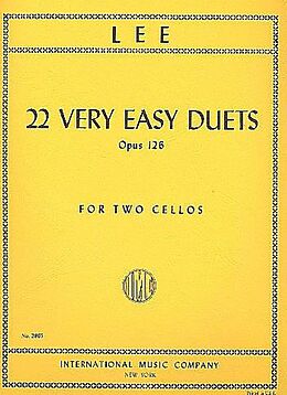 Sebastian Lee Notenblätter 22 very easy Duets op.126