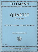 Georg Philipp Telemann Notenblätter Quartet e minor