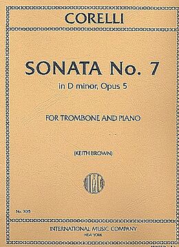 Arcangelo Corelli Notenblätter Sonata d minor no.7 op.5