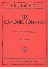Georg Philipp Telemann Notenblätter 6 canonic Sonatas