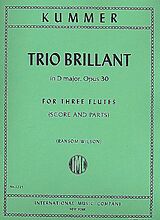 Kaspar Kummer Notenblätter Trio Brillant d major op.30