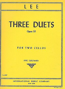 Sebastian Lee Notenblätter 3 Duets op.39
