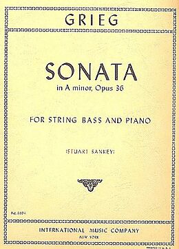 Edvard Hagerup Grieg Notenblätter Sonata a minor op.36