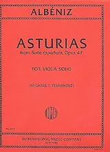 Isaac Manuel Albéniz Notenblätter Asturias op.47