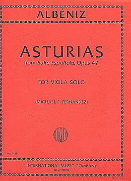 Isaac Manuel Albéniz Notenblätter Asturias op.47
