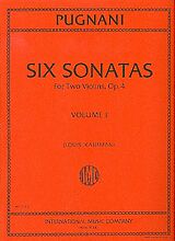 Gaetano Pugnani Notenblätter 6 Sonatas op.4 vol.1 (nos.1-3)