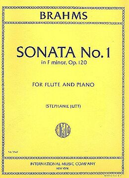 Johannes Brahms Notenblätter Sonata in f Minor no.1 op.120