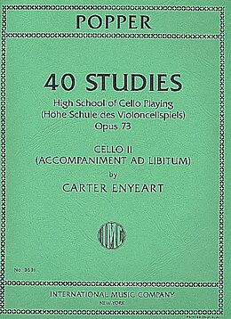 David Popper Notenblätter 40 Studies op.73