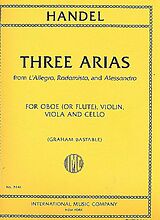 Georg Friedrich Händel Notenblätter 3 Arias