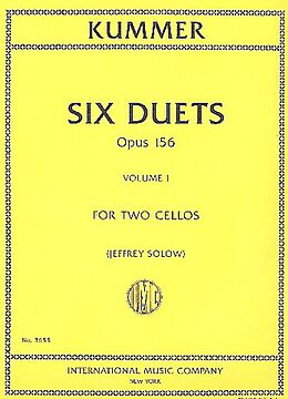 Friedrich August d. J. Kummer Notenblätter 6 Duets op.156 vol.1 (nos.1-3)