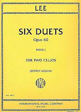 Sebastian Lee Notenblätter 6 Duets op.60 vol.1 (nos.1-3)