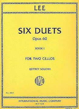 Sebastian Lee Notenblätter 6 Duets op.60 vol.1 (nos.1-3)