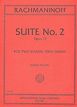 Sergei Rachmaninoff Notenblätter Suite no.2 op.17