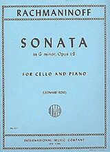 Sergei Rachmaninoff Notenblätter Sonata g minor op.19