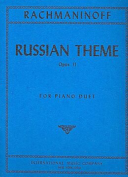 Sergei Rachmaninoff Notenblätter Russian Theme op.11,3