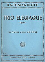 Sergei Rachmaninoff Notenblätter Trio elégiaque op.9