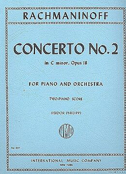 Sergei Rachmaninoff Notenblätter Concerto op.18 no.2 in c Minor