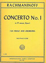 Sergei Rachmaninoff Notenblätter Concerto f sharp minor no.1 op.1