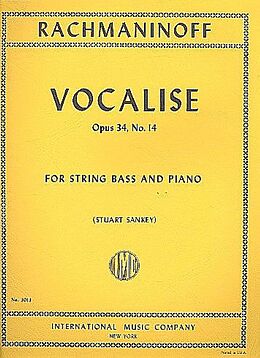 Sergei Rachmaninoff Notenblätter Vocalise op.34,14