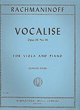Sergei Rachmaninoff Notenblätter Vocalise op.34,14