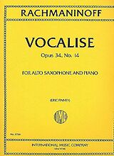 Sergei Rachmaninoff Notenblätter Vocalise op.34/14