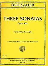 Justus Johann Friedrich Dotzauer Notenblätter 3 Sonatas op.103
