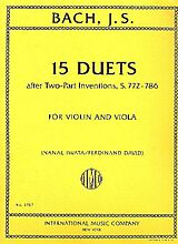 Johann Sebastian Bach Notenblätter 15 Duets