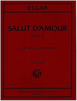 Edward Elgar Notenblätter Salut dAmour op.12
