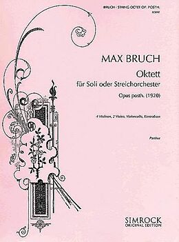 Max Bruch Notenblätter Oktett