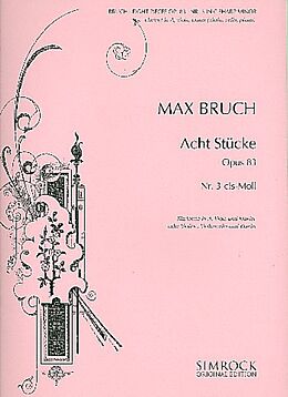 Max Bruch Notenblätter Stück cis-Moll op.83,3