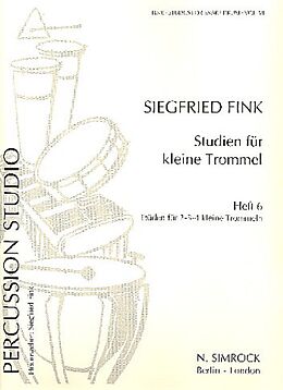 Siegfried Fink Notenblätter Studien für kleine Trommel Band 6 - Etüden
