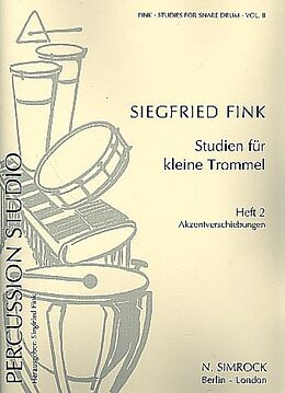 Siegfried Fink Notenblätter Studien für kleine Trommel Band 2 - Akzentverschiebungen