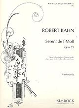 Robert Kahn Notenblätter Serenade f-Moll op.73