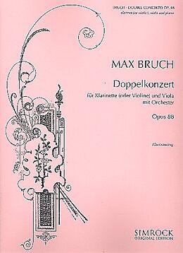 Max Bruch Notenblätter Doppelkonzert op.88