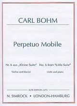 Carl Bohm Notenblätter Perpetuo mobile