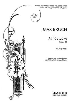 Max Bruch Notenblätter 8 Stücke op.83 Band 6 (Nr.6)