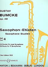 Gustav Bumcke Notenblätter Etüden op.43 Band 4 - 38 Duette