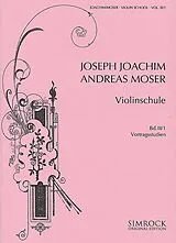 Joseph Joachim Notenblätter Violinschule Band 3 Teil 1 - Vortragsstudien