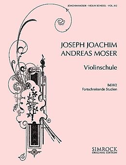 Joseph Joachim Notenblätter Violinschule Band 2 Teil 2 - Fortschreitende Studien