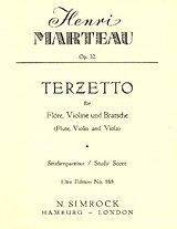 Henri Marteau Notenblätter Terzetto op.32