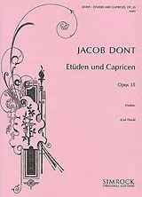 Jacob Dont Notenblätter Etüden und Capricen op.35